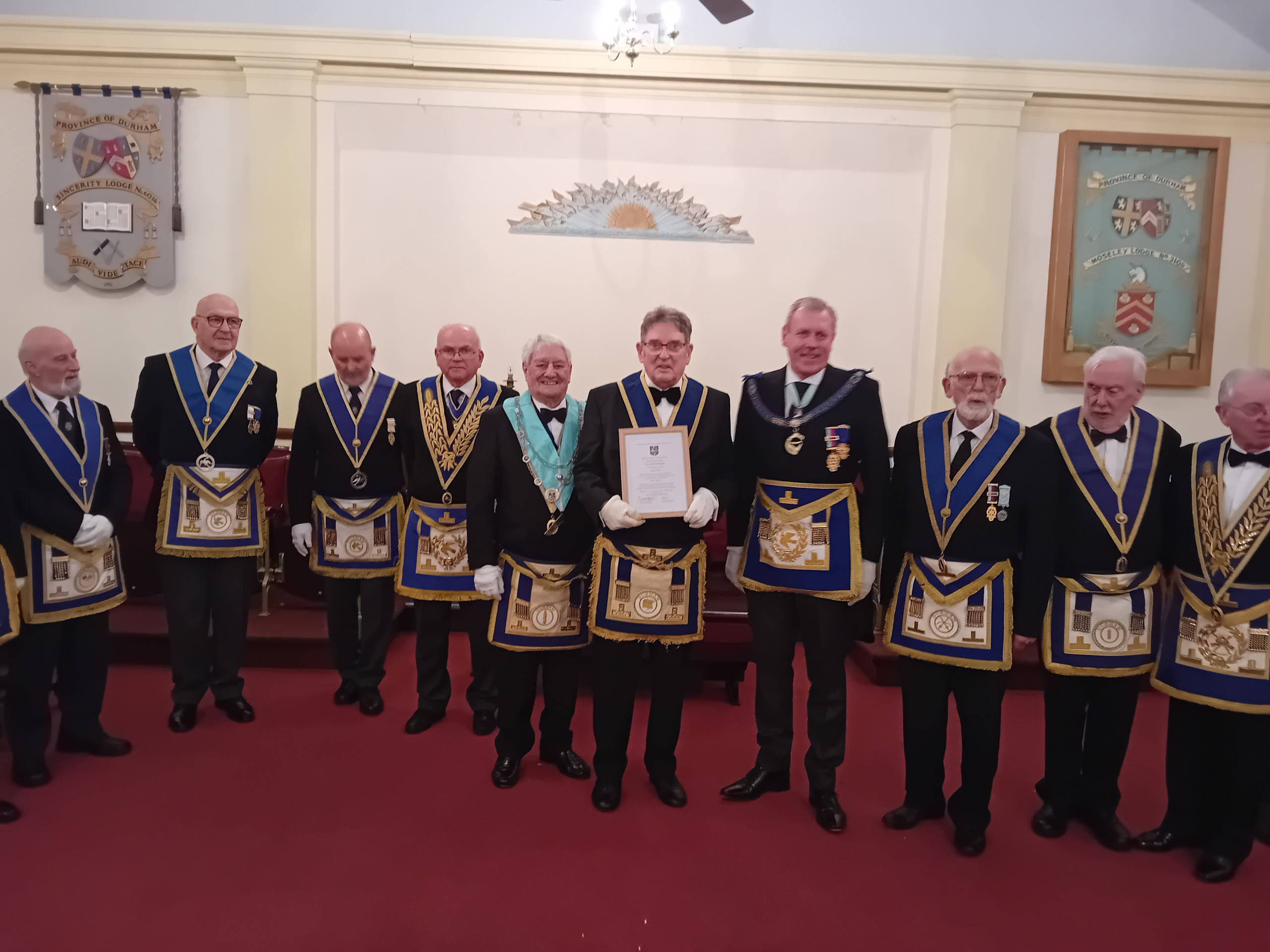 50th Anniversary of Services to Masonry
